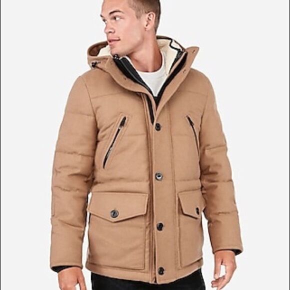 EXPRESS 3-in-1 Wool Coat Water-Resistant - Picture 3 of 6